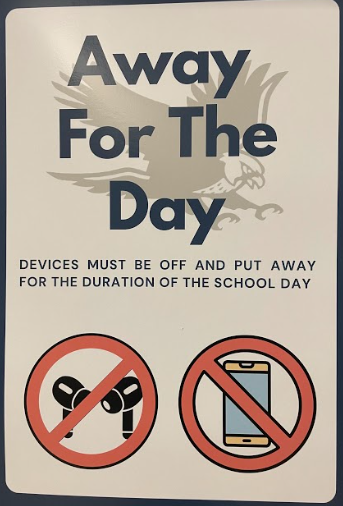 Frost's "Off and Away" policy poster.