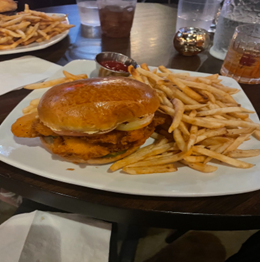 A tasty chicken sandwich at Earps Ordinary, a restaurant in Fairfax, VA.