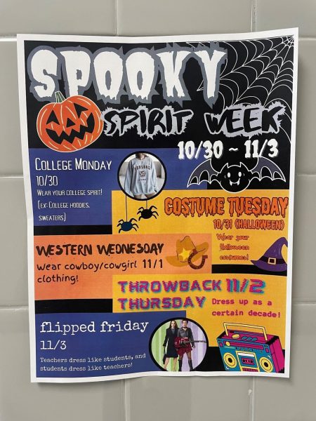 A picture of a spirit week the SGA is doing this year.