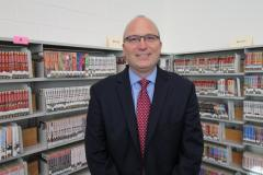 Mr. Hudson, administrator, in Frost's Library.