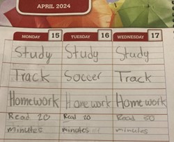 Simryn’s busy schedule!