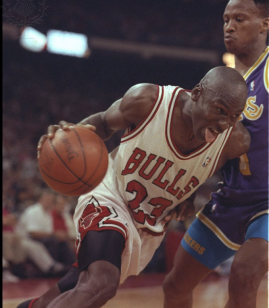 Michael Jordan, The Greatest. Picture from Britannica Imagequest.